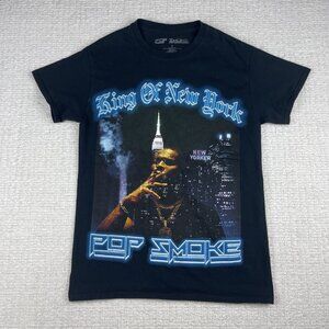 Pop Smoke Shirt Mens S Large Black King Of New York Rap Tee Rare Woo Hip Hop